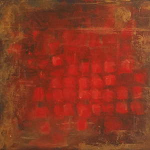 Red Squares on Gold